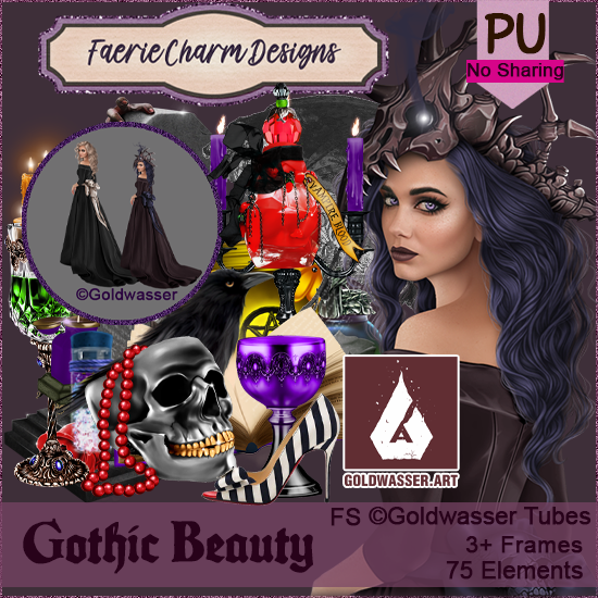 Gothic Beauty-PU - Click Image to Close