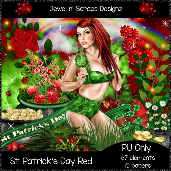Kit PU - St Patrick's Day Red - Click Image to Close