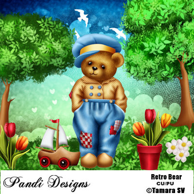 Retro Bear - Click Image to Close