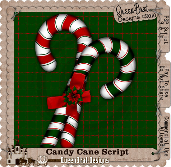 Candy Cane Script - Click Image to Close