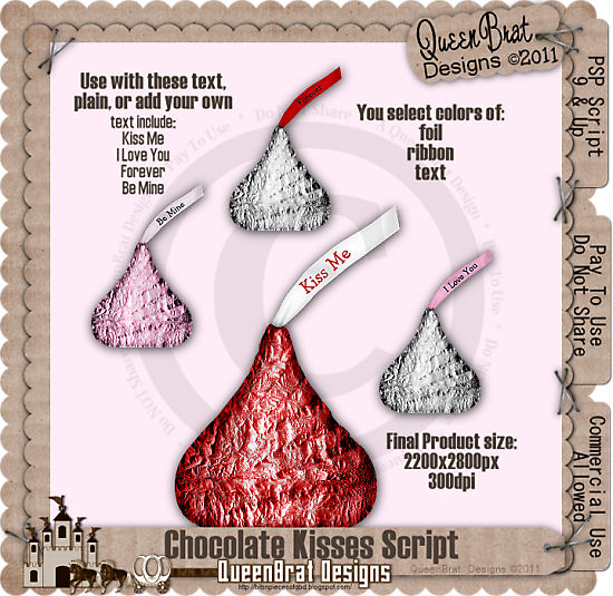 Chocolate Kisses Script - Click Image to Close