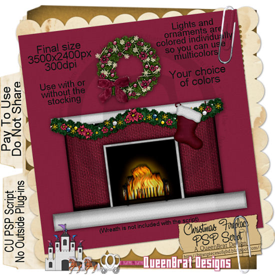 Christmas Fireplace Script - Click Image to Close