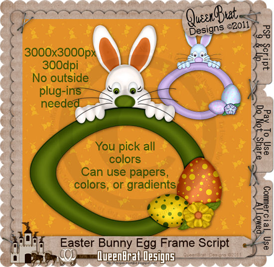 Easter Bunny Egg Frame Script - Click Image to Close