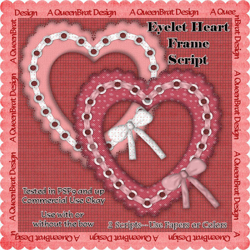 Eyelet Heart Frame Script - Click Image to Close