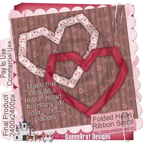 Folded Heart Script - Click Image to Close